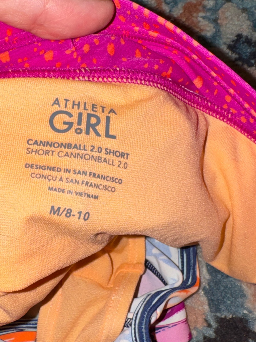 Athleta Girl Tropical Floral Print Cannonball 2.0 Swim Shorts & Matching Top M/L - Picture 2 of 7